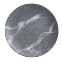 American Metalcraft Mix and Matte Collection Melamine Gray Marble Round Coupe Plate, 9 inch Length