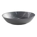 American Metalcraft Mix and Matte Collection Melamine Round Gray Marble Coupe Bowl, 36 Ounce