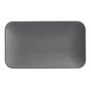 American Metalcraft Mix and Matte Collection Melamine Gray Rectangular Platter, 12 inch Length