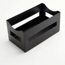 American Metalcraft Black Twilight Napkin Caddy, 9 inch Length
