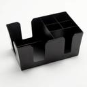 American Metalcraft Black Metal Bar Caddy, 9-1/8 inch Length x 5-7/8 inch Width x 4-1/8 inch Height