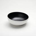 American Metalcraft Lift Collection Melamine White with Black Speckled Angled Bowl, 40 Ounce