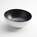 American Metalcraft Lift Collection Melamine White with Black Speckled Angled Bowl, 68 Ounce