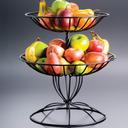 American Metalcraft Two-Tier Basket, 20 H x 12 3/4 Top Dia. X 15 inch Bottom Dia.