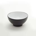American Metalcraft Black White Round Melamine Noodle Bowl, 30 Ounce