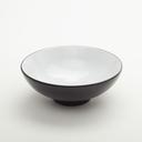 American Metalcraft Black White Round Melamine Noodle Bowl, 32 Ounce