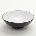 American Metalcraft Black White Round Melamine Noodle Bowl, 56 Ounce