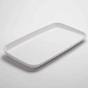 American Metalcraft Lift Collection Melamine White Rectangular Platter, 22 inch Length