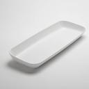 American Metalcraft Lift Collection Melamine White Rectangular Platter, 24 inch Length