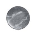 American Metalcraft Mix and Matte Collection Melamine Gray Marble Round Coupe Plate, 6 inch Dia