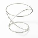 American Metalcraft Contempo Stainless Steel Swirl Pizza Riser Stand, 7 x 9 x 7 inch
