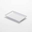 American Metalcraft White Melamine Rectangular Mini Plate, 6 5/8 inch Length