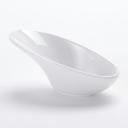 American Metalcraft White Melamine Mini Angled Bowl, 1 1/2 Ounce