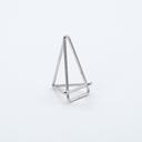 American Metalcraft Silver Geometric Card Holder, 1 3/4 x 1 1/8 x 2 inch