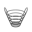 American Metalcraft Black Round Wire Basket, 7 x 5 inch