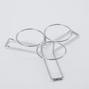 American Metalcraft Chrome Tri Shaker Caddy Attachment, 9 1/4 inch Length