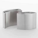 American Metalcraft Stainless Steel CD Style Oval Salt and Pepper Set, 2 5/8 x 3 1/8 inch -- 1 set
