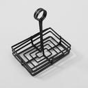 American Metalcraft Flat Coil Rectangular Condiment Rack, 8 x 6 x 9 1/2 inch