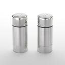 American Metalcraft Stainless Steel Round Salt and Pepper Set, 3.5 inch
