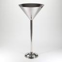 American Metalcraft Stainless Steel Iron Martini Shape Wine Stand, 14.75 x 31.5 inch.