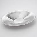 American Metalcraft Stainless Steel Small Oval Hammered Bowl, 18.625 x 14.25 x 2.5 inch