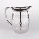 American Metalcraft Small Hammered Stainless Steel Bell Water Pitcher, 68 Ounce