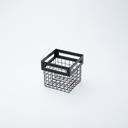 American Metalcraft Steel Chrome Finish Square Birdnest Basket/Riser, 6 x 4 x 4 inch