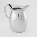 American Metalcraft Hammered Finish Double Wall Bell Pitcher, 64 Ounce