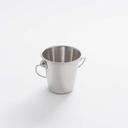 American Metalcraft Small Stainless Steel Pail with Handle, 2 1/2 x 2 1/2 x 2 3/4 inch