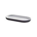 American Metalcraft Unity Collection Oval Melamine Graphite Serving Platter, 10 1/2 x 51/4 x 7/8 inch