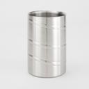 American Metalcraft Stainless Steel Swirl Single Bottle Wine Cooler, 4 1/2 inch Dia x 7 1/4 inch Height