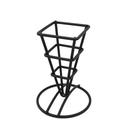American Metalcraft Black Square Fry Cup Holder, 2 1/2 x 3 5/8 x 5 1/4 inch
