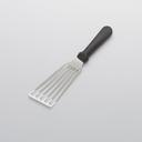 American Metalcraft Stainless Steel Slotted Spatula Fish Turner with Plastic Handle, 11 3/4 inch Length