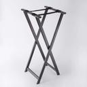 American Metalcraft Black Finish Wood Tray Stand, 18 x 38 inch