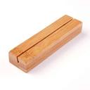 American Metalcraft Natural Bamboo Card Holder, 4 inch Length