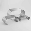 American Metalcraft Stainless Steel Stain Finish Curl Riser Set