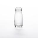 American Metalcraft Glass Milk Bottle, 3 Ounce
