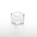 American Metalcraft Square Glass Jar, 6 Ounce
