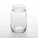 American Metalcraft Glass Mason Jar, 17 Ounce
