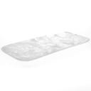 American Metalcraft Poly Resin White Rectangular Translucence Platter, 21 1/8 x 9 3/4 x 1 5/8 inch.