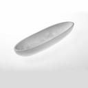 American Metalcraft Poly Resin White Oblong Translucence Bowl, 47.5 Ounce