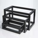 American Metalcraft Open Frame Wooden Riser Set -- 1 set.