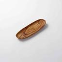 American Metalcraft Small Oblong Olive Wood Platter, 12 x 4 1/2 x 1 inch