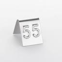 American Metalcraft Mini Stainless Steel No.1-99 Number Tent Set, 1 inch Square -- 1 set.