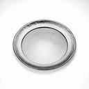 American Metalcraft 18/8 Stainless Steel Round Hammered Tray, 16 inch