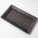 American Metalcraft Rectangular Walnut Melamine Platter, 21 inch Length