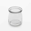 American Metalcraft Round Clear Glass Jar, 6 Ounce