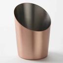 American Metalcraft Copper Satin Angled Fry Cup, 12 Ounce