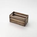 American Metalcraft Vintage Third Size Wooden Crate, 12 1/4 x 6 1/4 x 6 inch