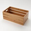 American Metalcraft Bamboo Full Size Wooden Crate, 20 1/2 x 12 1/2 x 8 inch